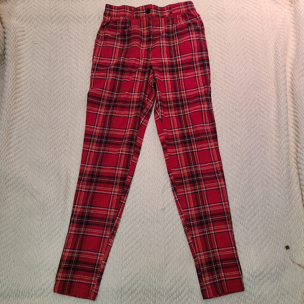 Urban Outfitters Red Plaid Pants